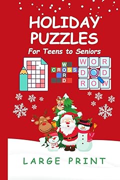 Holiday Puzzles: For Teens & Seniors - Cover Art by D.G. Berlie